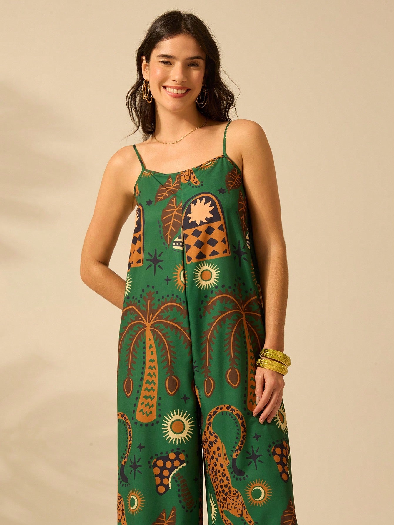 Macacão Estampado e Confortável