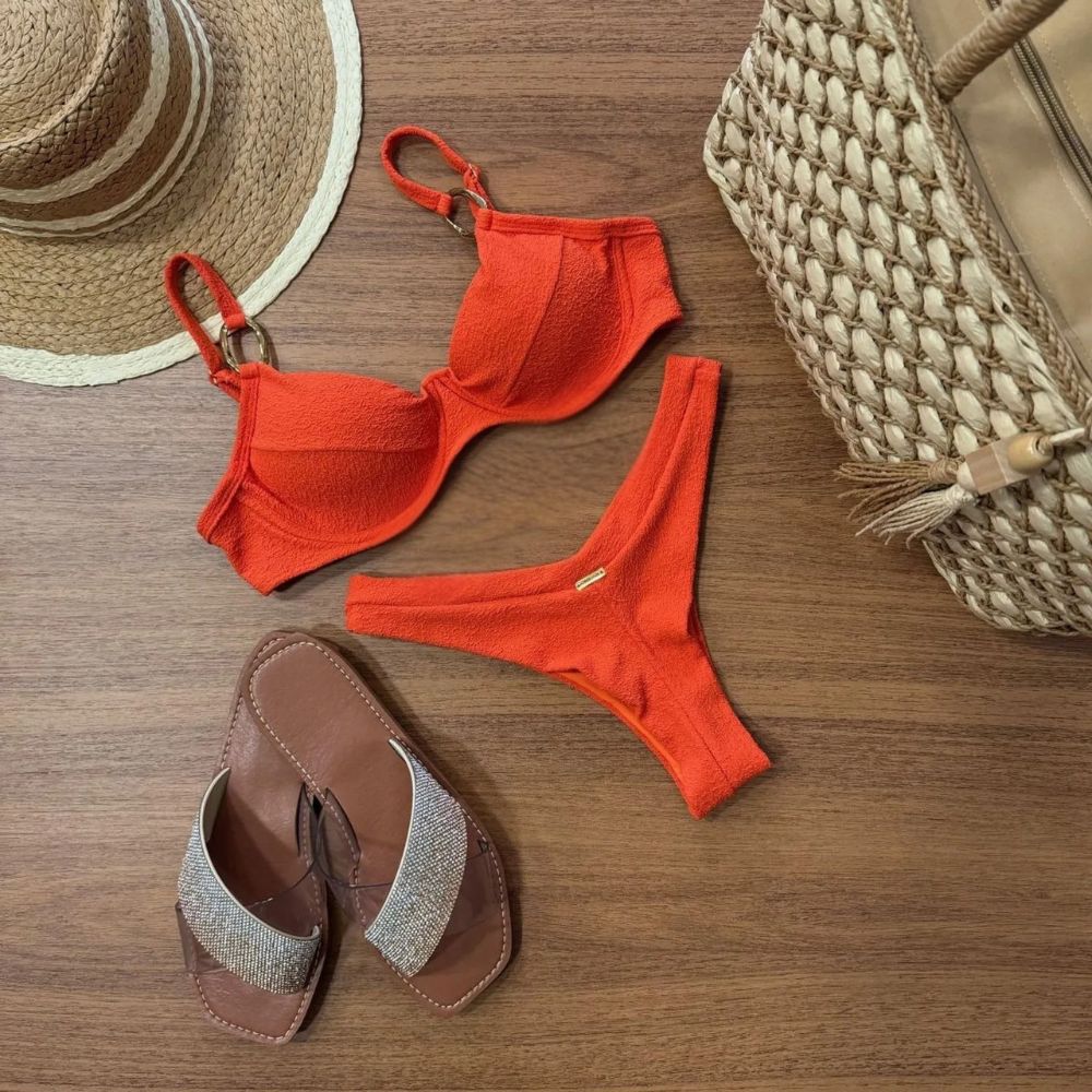 Biquíni Goreti Crunch Caqui