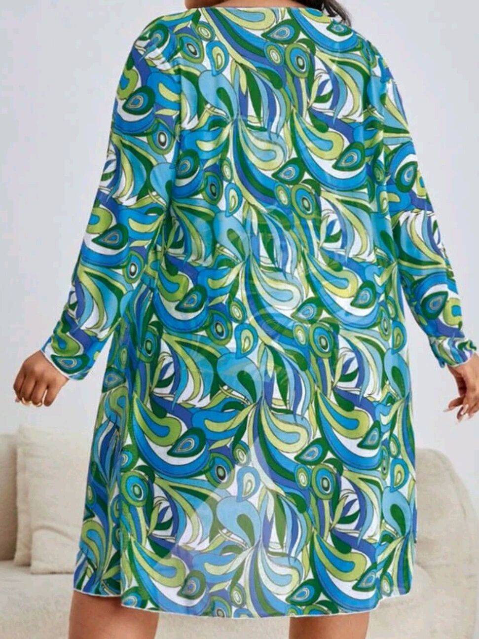 Conjunto Tropical 3 Peças Plus Size