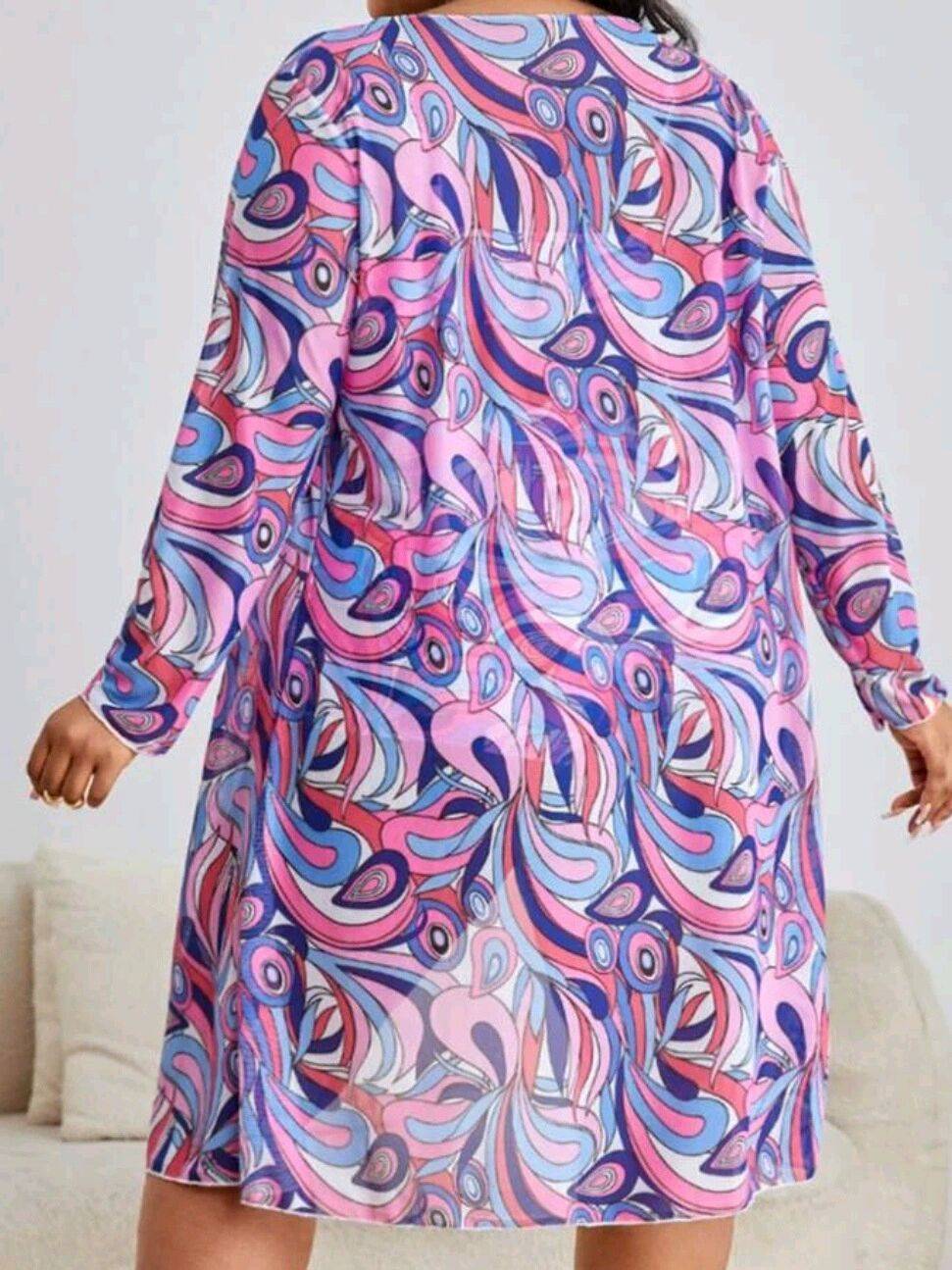 Conjunto Tropical 3 Peças Plus Size