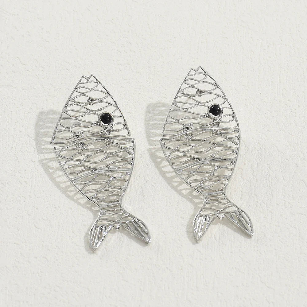 Brincos de Peixe - Design Único e Moderno