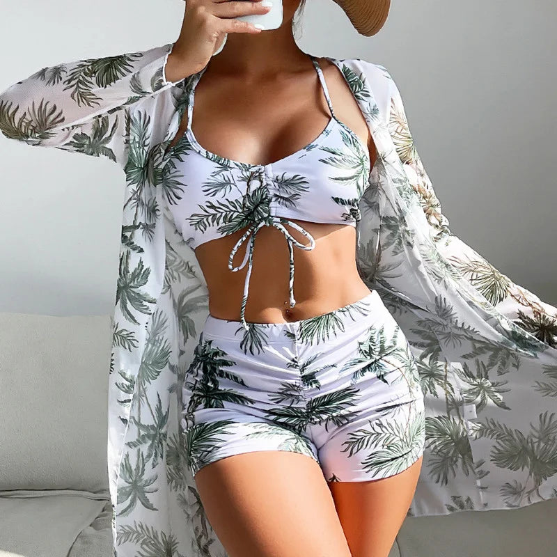 Conjunto Push-Up Cintura Alta com Saída Manga Longa