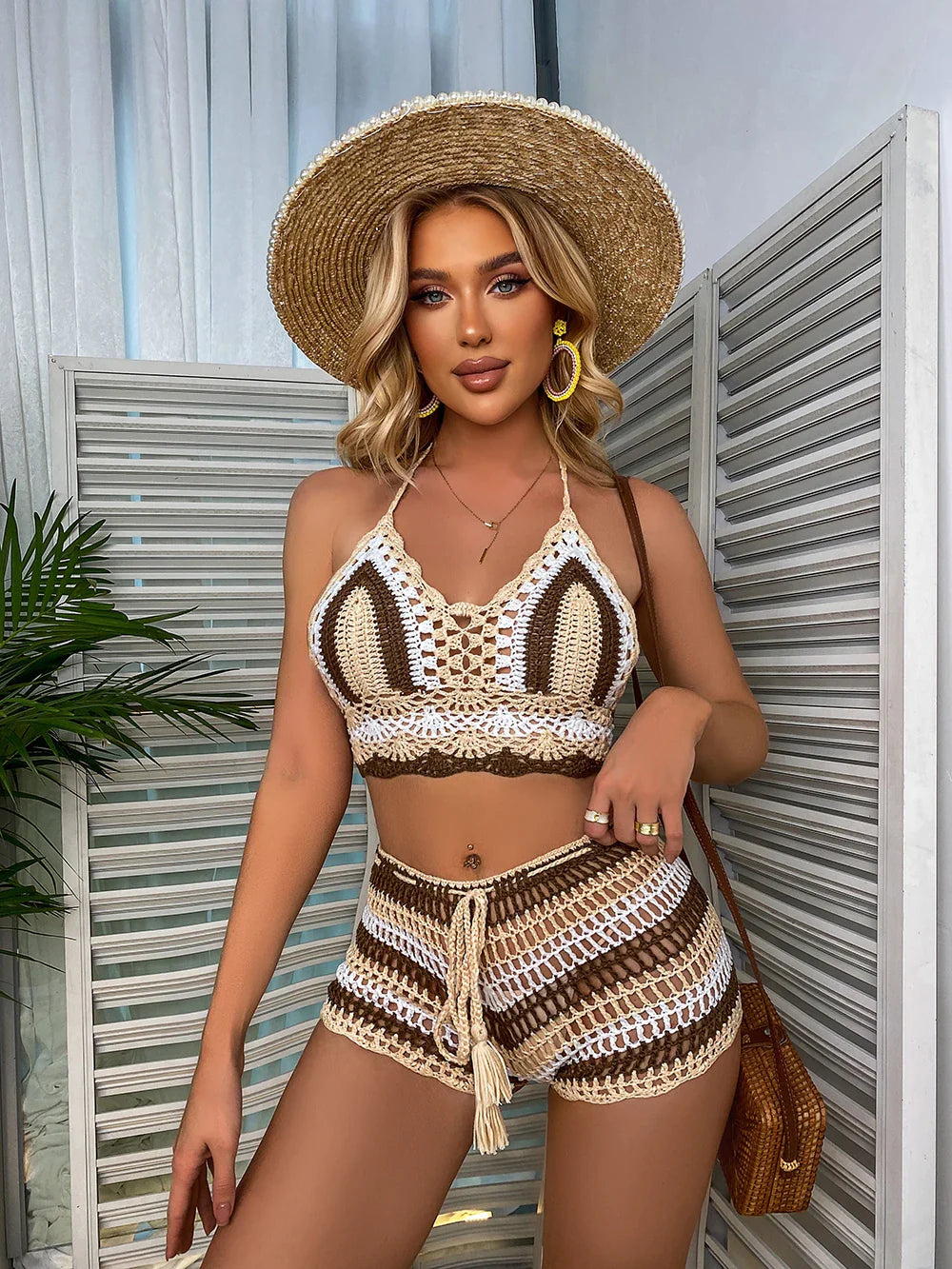 Biquíni Crochê Multicolorido