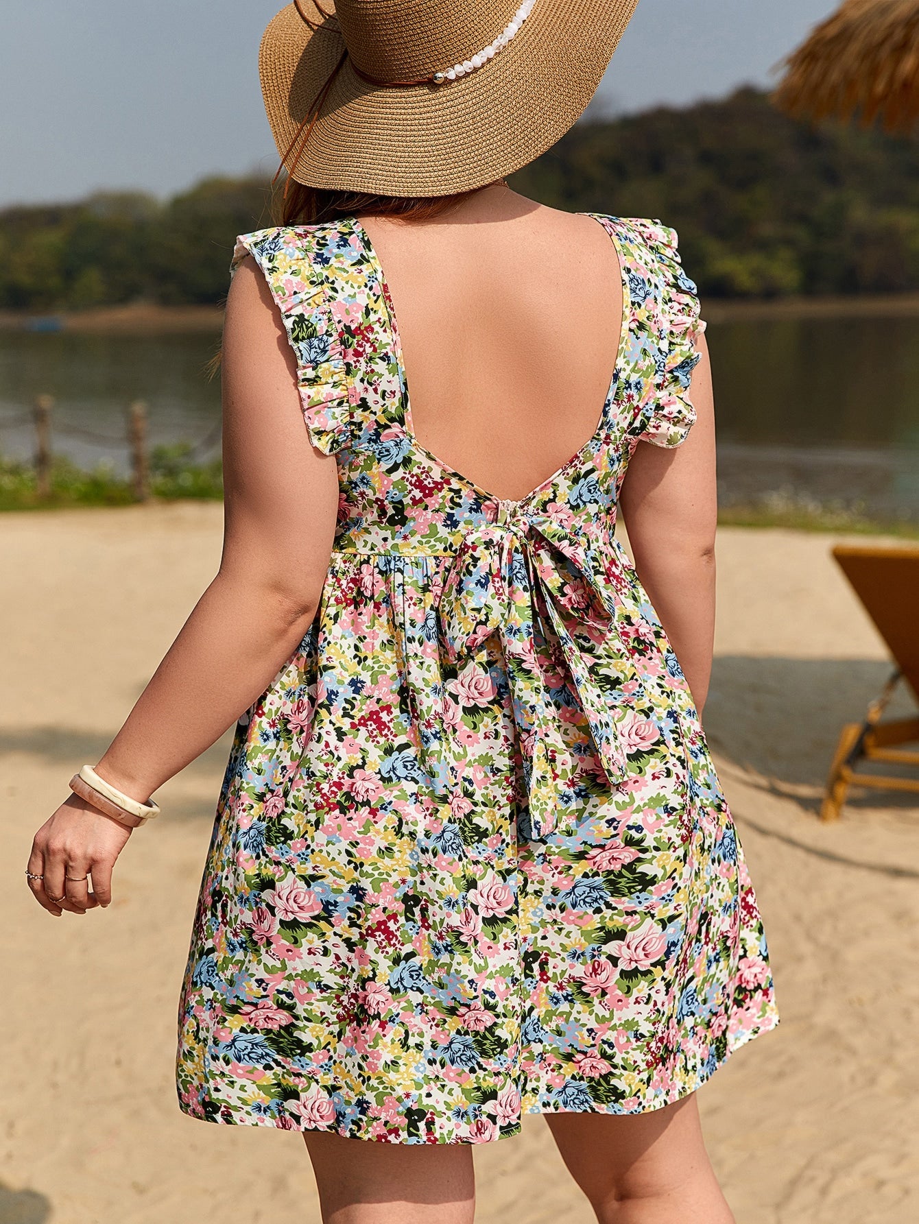 Vestido Plus Size Floral