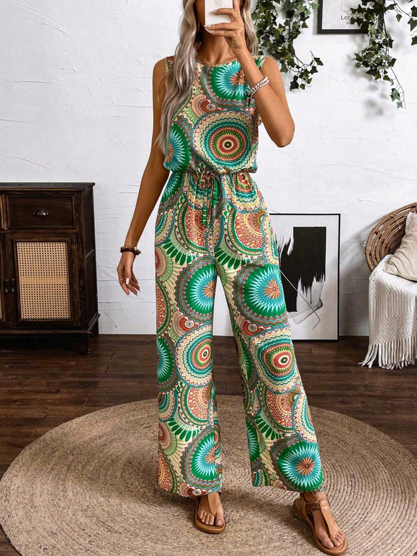 Macacão Estampado de Mandala