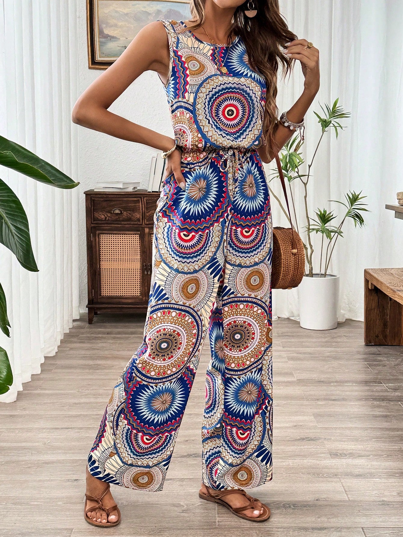Macacão Estampado de Mandala