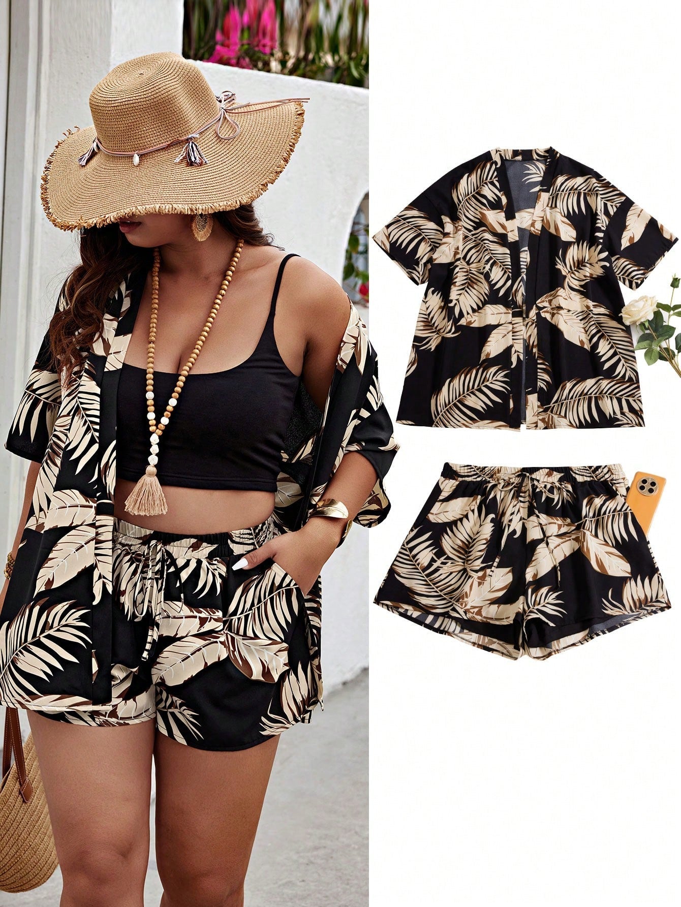 Conjunto Kimono Plus Size