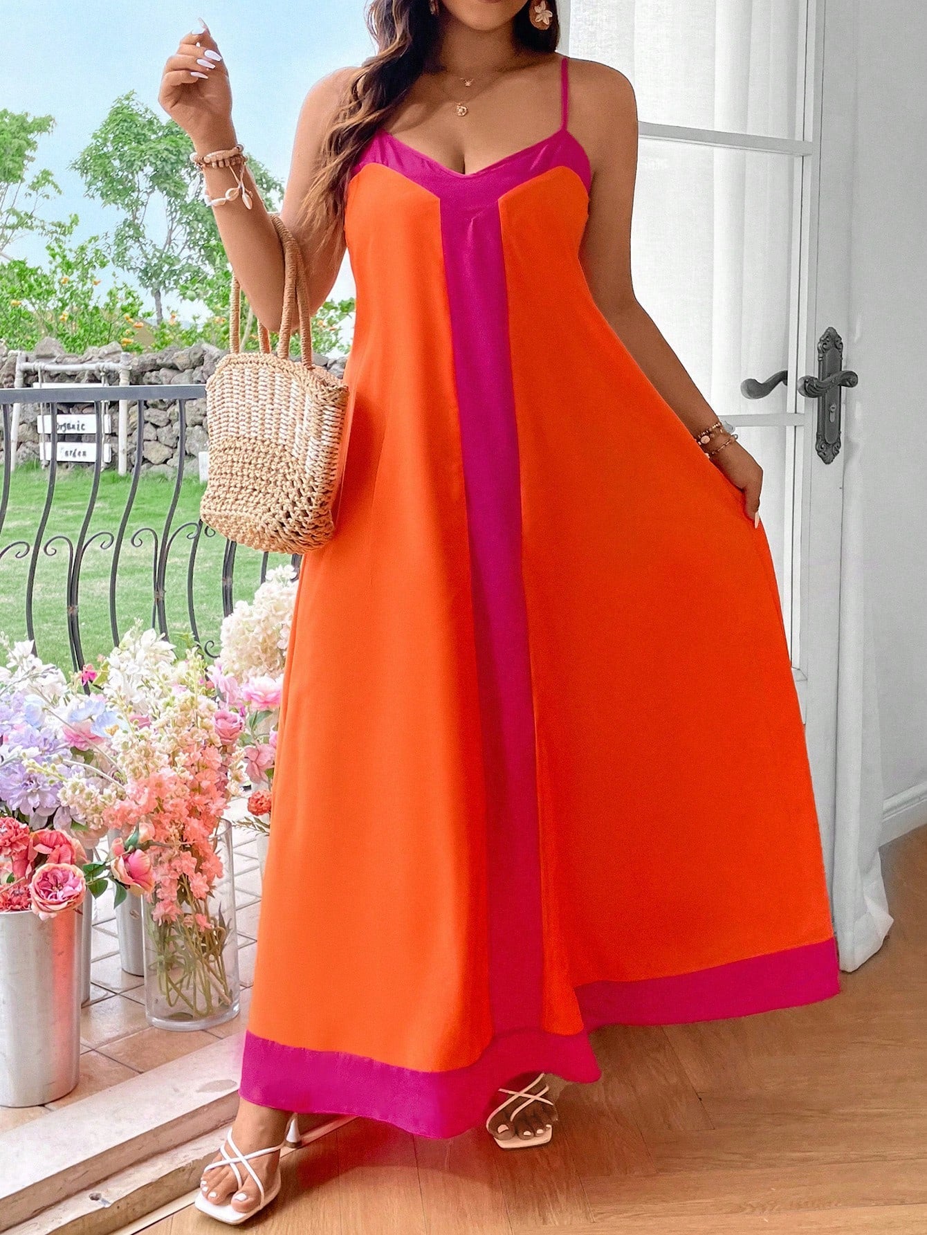 Vestido longo Plus Size De Alcinha