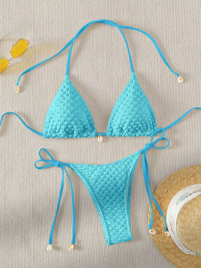 Biquíni Cortininha Iris - Azul M