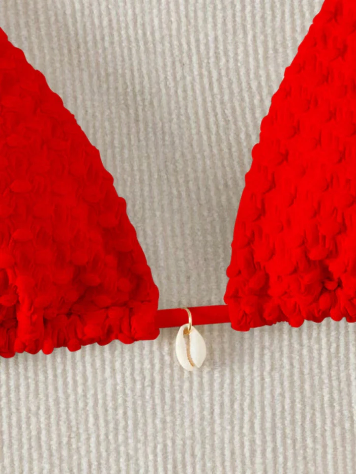 Biquíni Cortininha Iris - Vermelho P