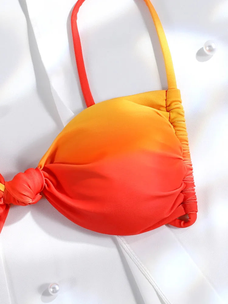 Biquíni Fio Dental Laranja Vibrante