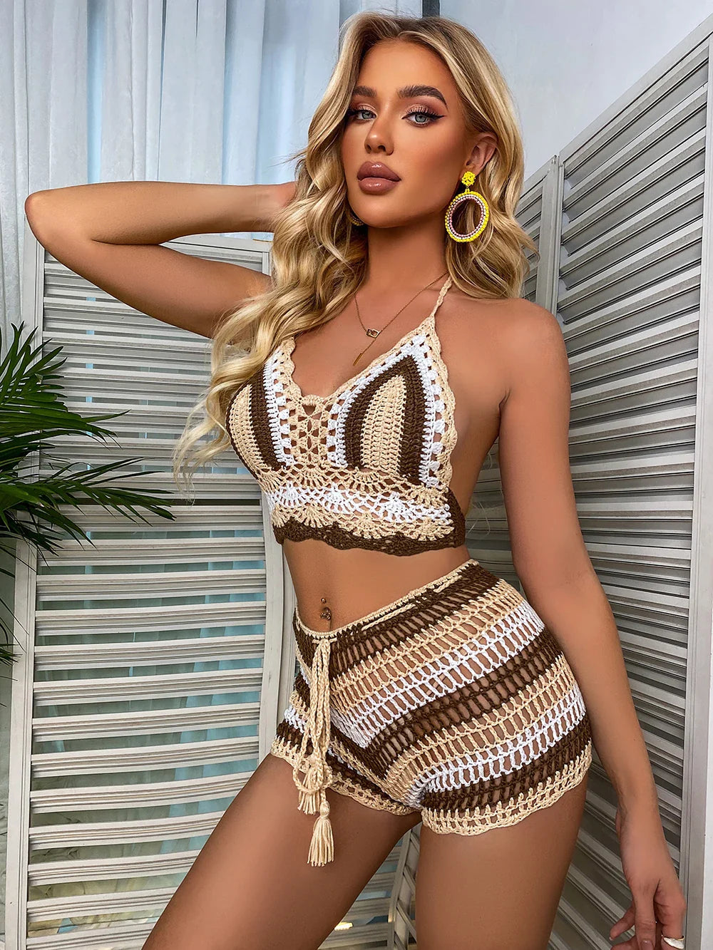 Biquíni Crochê Multicolorido