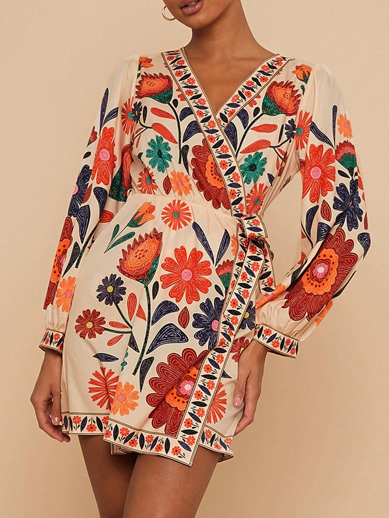 Vestido Curto Floral