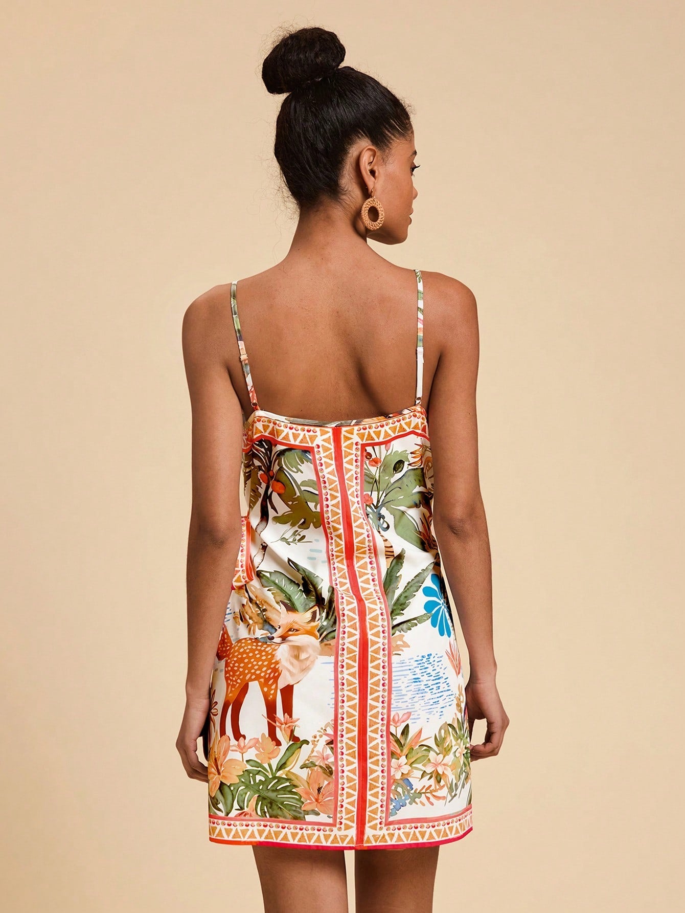 Saída de Praia Envelope Estampada Beatrice