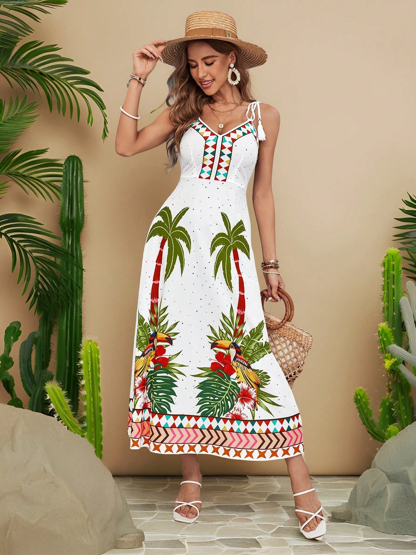 Vestido de Praia com Nó