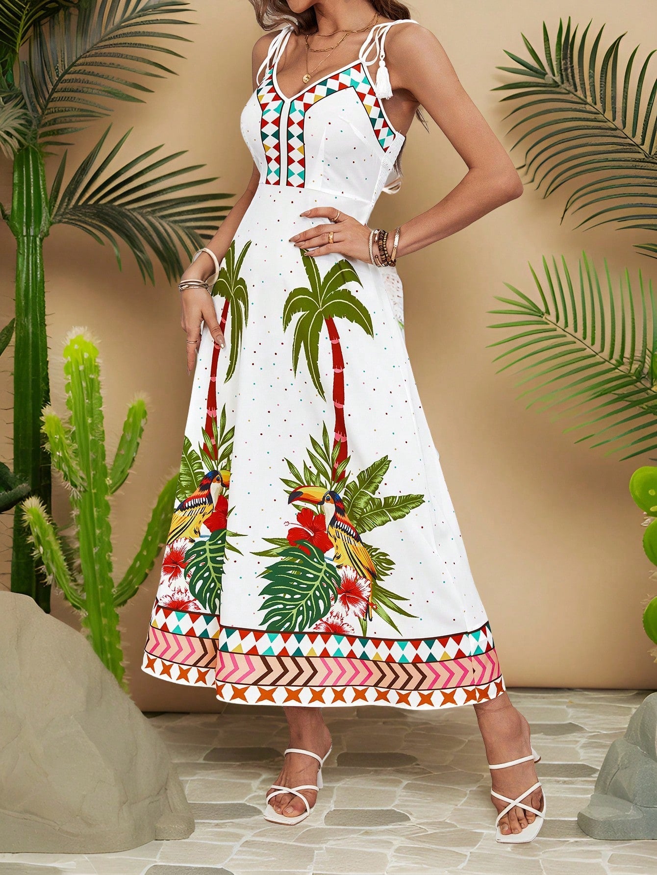 Vestido de Praia com Nó