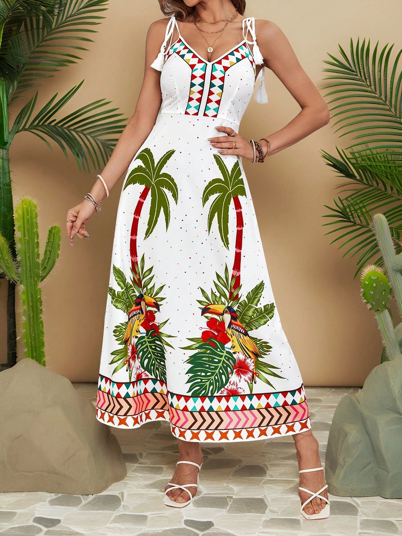 Vestido de Praia com Nó