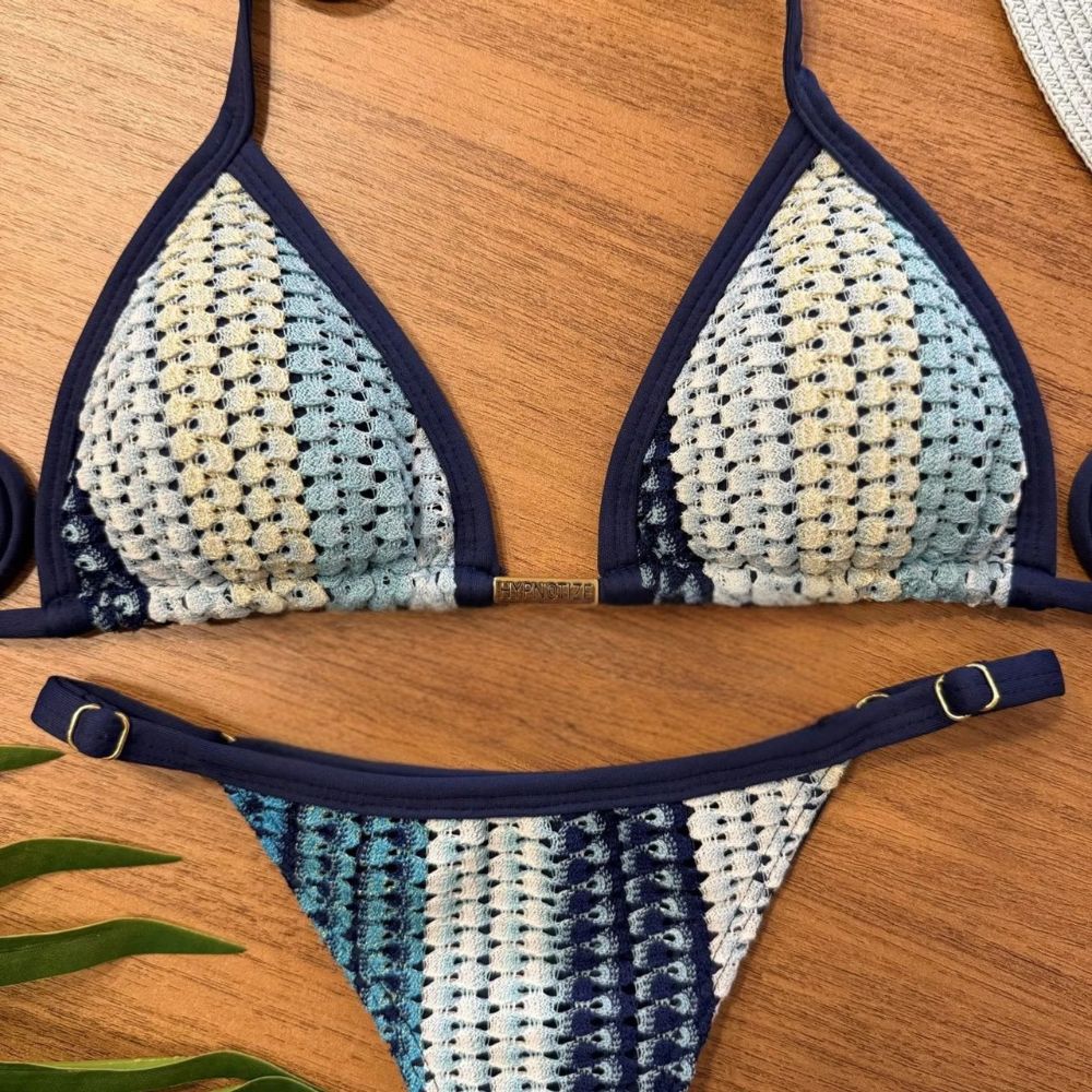 Biquini Trico - Multicolor Marinho
