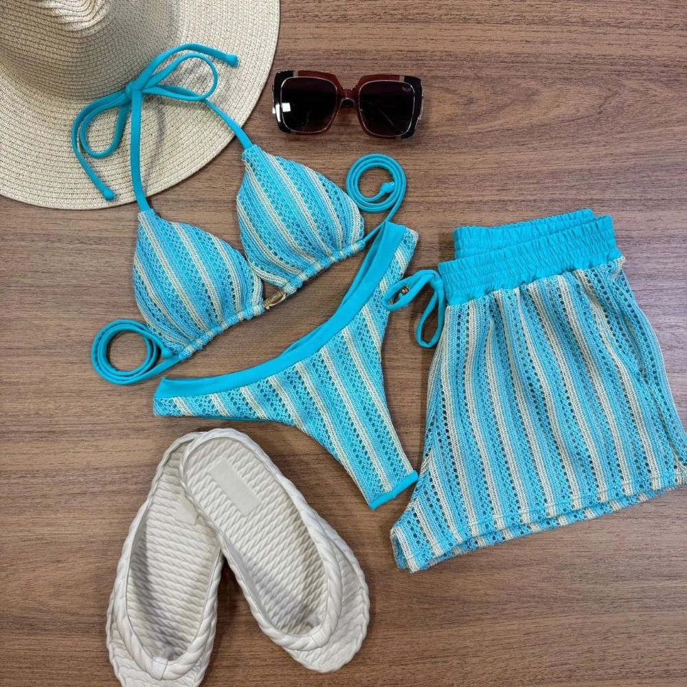 Biquíni Croche - Cordova Azul