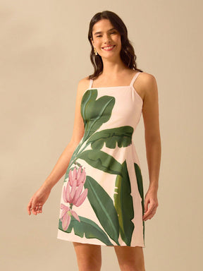 Vestido Curto Boho de Alcinha