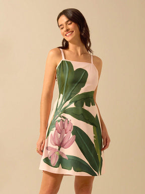 Vestido Curto Boho de Alcinha