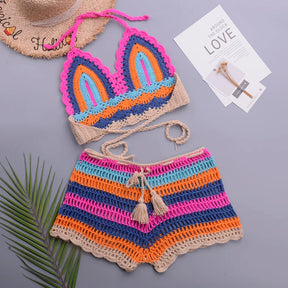 Biquíni Crochê Multicolorido