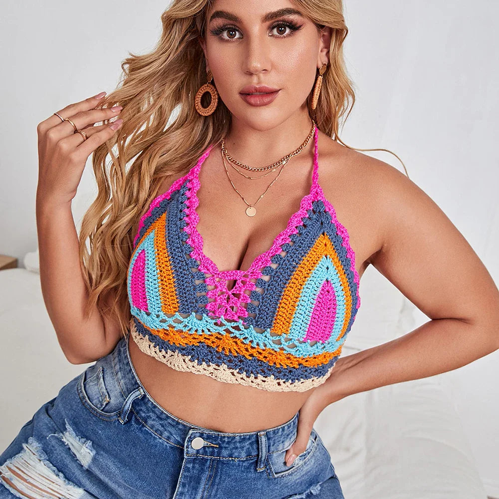 Biquíni Crochê Multicolorido