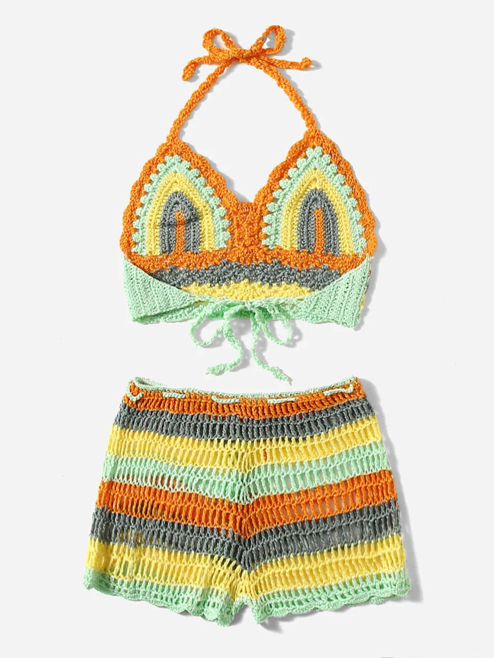 Biquíni Crochê Multicolorido
