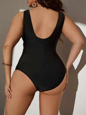 Maiô Plus Size Cruzado Spandex