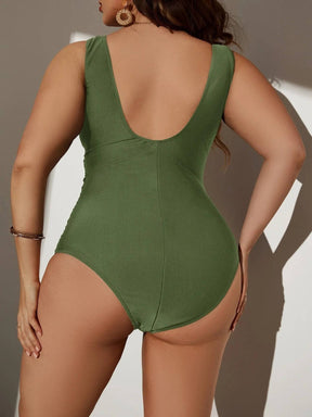 Maiô Plus Size Cruzado Spandex