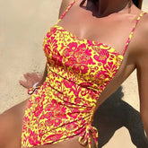Maiô Sexy com Cordão e Detalhes Pinçados