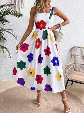 Vestido Longo com Decote