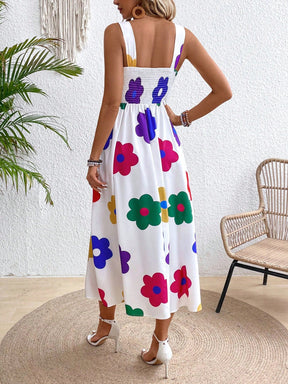 Vestido Longo com Decote