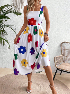 Vestido Longo com Decote