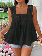 Regata Plus Size Com Detalhe Em Renda