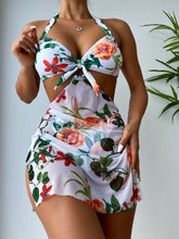 Biquíni Vestido Floral 3 Peças