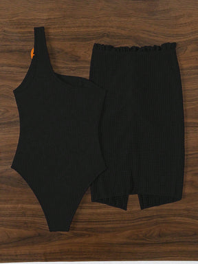 Conjunto 2 Peças Maiô Ombro Único