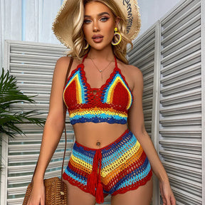 Biquíni Crochê Multicolorido