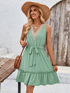 Vestido Boho de Praia Verano - Transpasse Feminino com Decote V