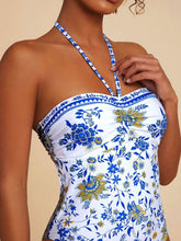 Maiô Casual Branco e Azul