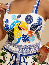 Vestido Plus Size Longo Elegante Tropical